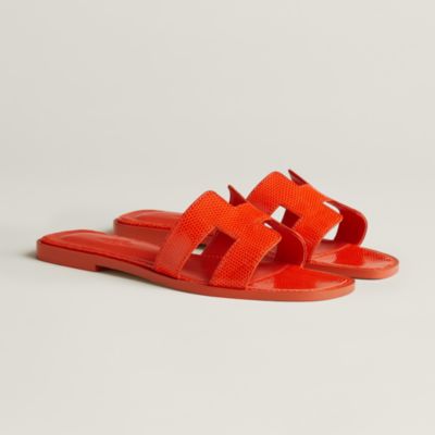 Hermes patent leather sandals best sale